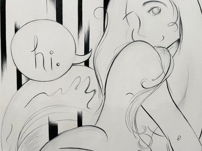 Hi ;) by Sumner Crenshaw |   Closeup View of Artwork 