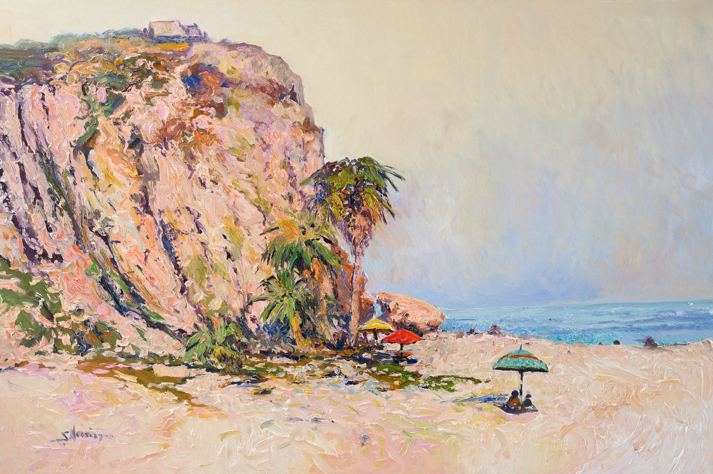 When the Fog Slowly Goes Away, Beach in Malibu by Suren Nersisyan |  Artwork Main Image 