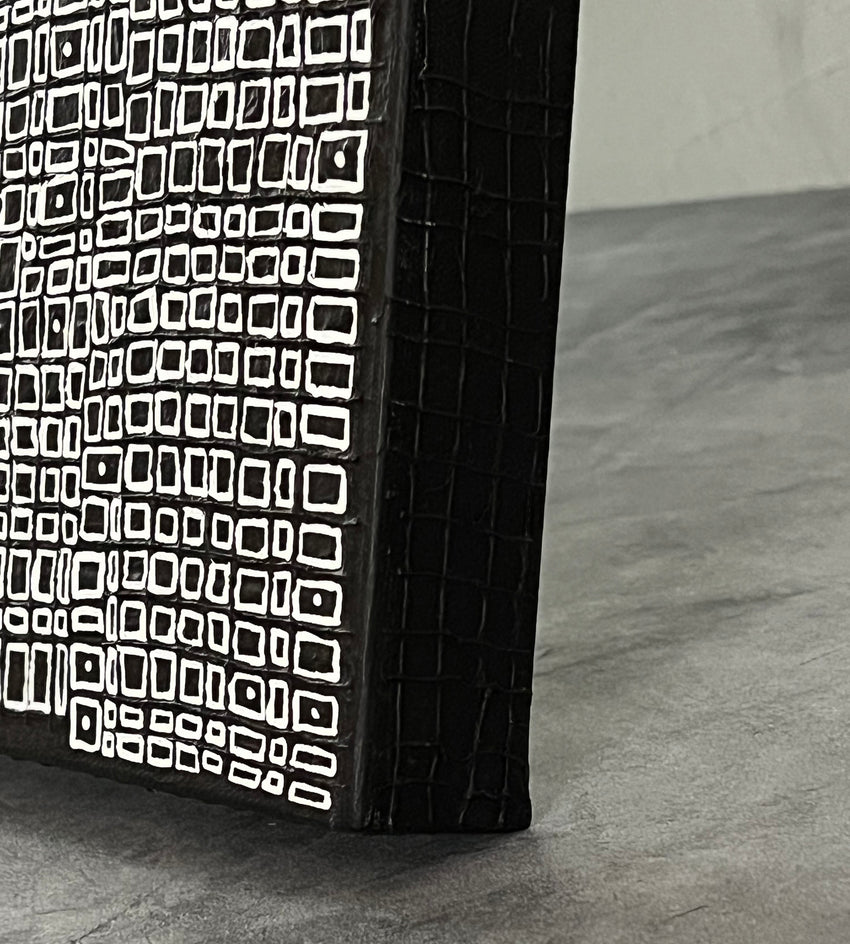 Around the Block by Terri Bell |  Side View of Artwork 