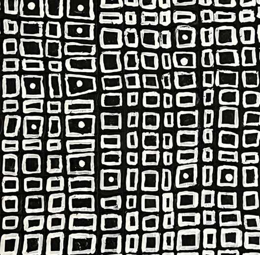 Around the Block by Terri Bell |   Closeup View of Artwork 