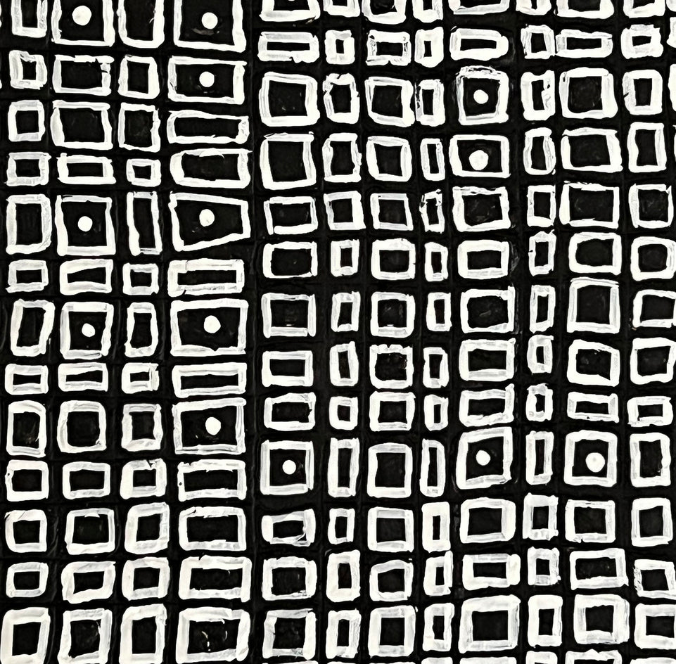 Around the Block by Terri Bell |  Closeup View of Artwork 