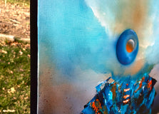 Original art for sale at UGallery.com | Harbinger of an Awakening by Yamilet Sempe | $1,300 | mixed media artwork | 24' h x 24' w | thumbnail 2