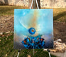 Original art for sale at UGallery.com | Harbinger of an Awakening by Yamilet Sempe | $1,300 | mixed media artwork | 24' h x 24' w | thumbnail 3