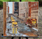 Original art for sale at UGallery.com | Winter Morning, Quiet Drama by Yangzi Xu | $700 | oil painting | 18' h x 18' w | thumbnail 3