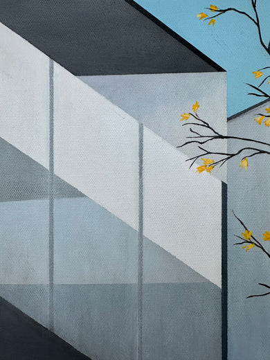 Exterior Space#2 by Zeynep Genc |   Closeup View of Artwork 