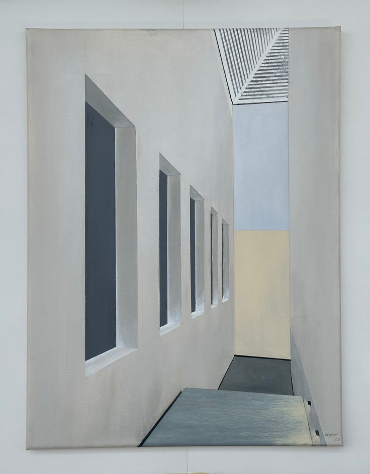 Interior Space#1 Windows by Zeynep Genc |  Context View of Artwork 