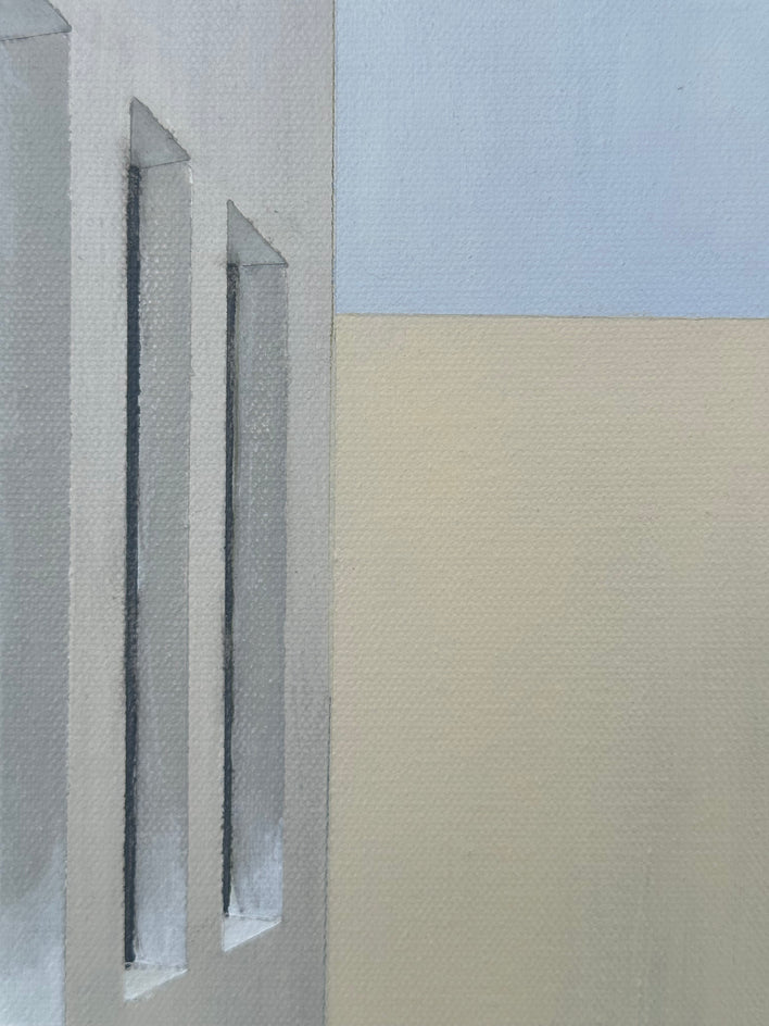 Interior Space#1 Windows by Zeynep Genc |  Closeup View of Artwork 