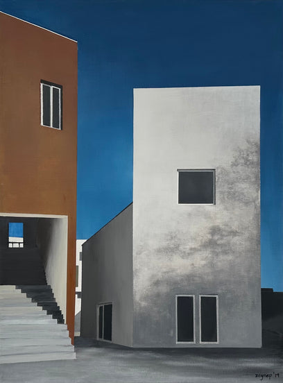 Shadow of a Tree on Facade by Zeynep Genc | Artwork Main Image