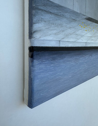 Trees in MoMA Sculpture Garden by Zeynep Genc |  Side View of Artwork 