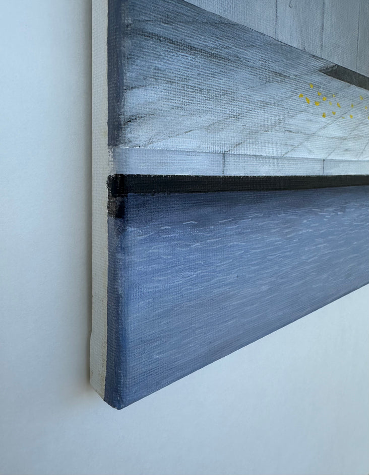 Trees in MoMA Sculpture Garden by Zeynep Genc |  Side View of Artwork 