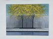 Original art for sale at UGallery.com | Trees in MoMA Sculpture Garden by Zeynep Genc | $2,200 | acrylic painting | 18' h x 24' w | thumbnail 3