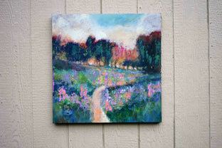 Road Into Color by Kip Decker |  Side View of Artwork 
