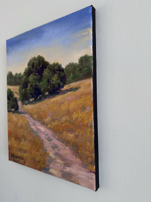 Original art for sale at UGallery.com | The Lonely Road by Steven Guy Bilodeau | $425 | oil painting | 12' h x 9.5' w | photo 2