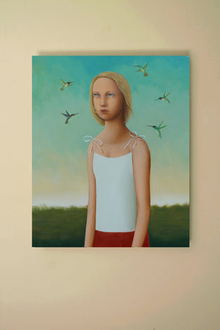 Original art for sale at UGallery.com | Gathering by Naoko Paluszak | $1,850 | oil painting | 24' h x 20' w | photo 3