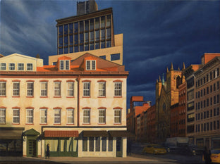 Original art for sale at UGallery.com | Chelsea at Sunset by Nick Savides | $2,600 | oil painting | 18' h x 24' w | photo 1
