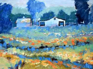 acrylic painting by Kip Decker titled Near Half Moon Bay