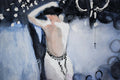 Original art for sale at UGallery.com | Night Leaning by Mary Pratt | $450 | watercolor painting | 14' h x 10' w | thumbnail 4