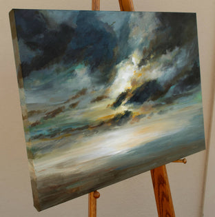 Original art for sale at UGallery.com | A Light Show to Remember by Sheila Finch | $1,750 | acrylic painting | 18' h x 24' w | photo 2