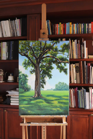 Original art for sale at UGallery.com | Oak at the Indian Lands by Andres Lopez | $1,675 | oil painting | 36' h x 24' w | photo 3