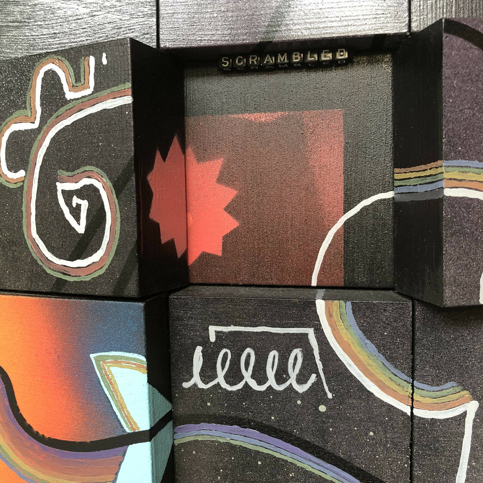 Scrambled by Janine Etherington |  Closeup View of Artwork 