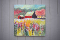 Original art for sale at UGallery.com | Red Barn near Orchard by Kip Decker | $2,100 | acrylic painting | 30' h x 30' w | thumbnail 3