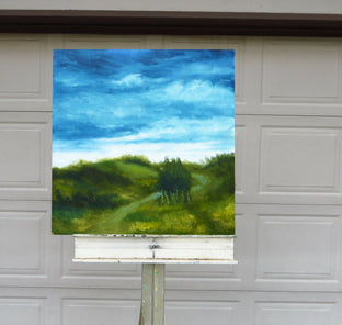 Original art for sale at UGallery.com | Overcast Day by Mitchell Freifeld | $250 | oil painting | 24' h x 24' w | photo 3