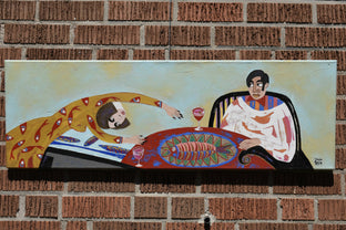 Original art for sale at UGallery.com | Asking You by Diana Rosa | $1,200 | acrylic painting | 12' h x 36' w | photo 4