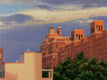 Original art for sale at UGallery.com | Chelsea Rooftops at Sunset, from the Highline by Nick Savides | $825 | oil painting | 8' h x 10' w | thumbnail 2