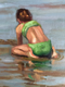 Original art for sale at UGallery.com | Outgoing Tide by Faye Vander Veer | $1,900 | oil painting | 18' h x 24' w | thumbnail 4