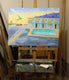 Original art for sale at UGallery.com | Passing Afternoon Storm at the El Ray Motel 2 by Mitchell Freifeld | $1,275 | oil painting | 30' h x 40' w | thumbnail 3