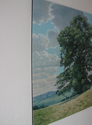 Original art for sale at UGallery.com | Oak Tree by Stefan Conka | $3,100 | oil painting | 39.3' h x 31.4' w | photo 2