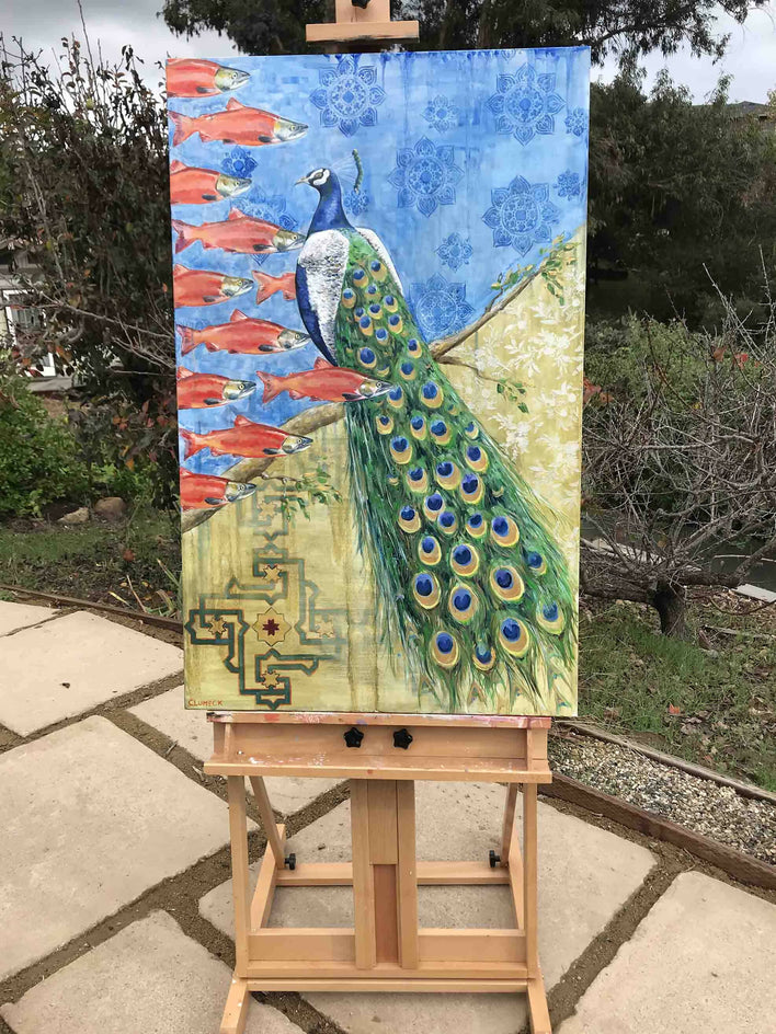 Becoming by Alana Clumeck |  Side View of Artwork 