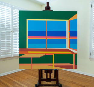Original art for sale at UGallery.com | Window9 by Wenjie Jin | $2,400 | acrylic painting | 47.24' h x 47.24' w | photo 2
