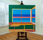 Original art for sale at UGallery.com | Window9 by Wenjie Jin | $2,400 | acrylic painting | 47.24' h x 47.24' w | thumbnail 2