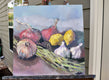 Original art for sale at UGallery.com | Eat Your Vegetables by Mary Pratt | $950 | oil painting | 20' h x 20' w | thumbnail 3
