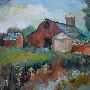 Barn and Silos by Kip Decker |  Context View of Artwork 