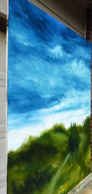 Original art for sale at UGallery.com | Overcast Day by Mitchell Freifeld | $250 | oil painting | 24' h x 24' w | photo 2