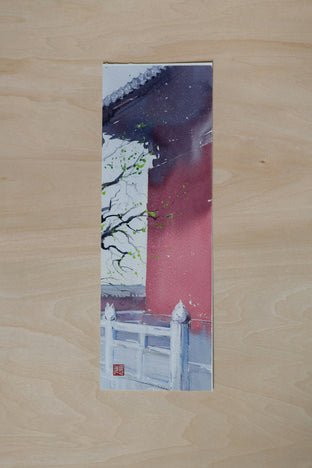 Original art for sale at UGallery.com | Watercolor Impressions of Chinese Architecture 1 by Siyuan Ma | $275 | watercolor painting | 13.5' h x 4.6' w | photo 3