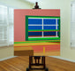 Original art for sale at UGallery.com | Window7 by Wenjie Jin | $2,400 | acrylic painting | 47.24' h x 47.24' w | thumbnail 3
