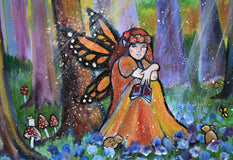 Original art for sale at UGallery.com | Fairy Tale by Andrea Doss | $900 | acrylic painting | 18' h x 24' w | thumbnail 4