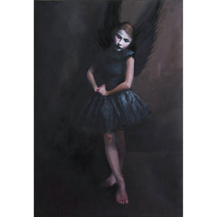 Original art for sale at UGallery.com | Standing Pierrot by John Kelly | $2,900 | oil painting | 32' h x 24' w | photo 1