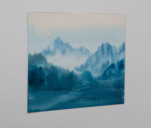 Original art for sale at UGallery.com | Mountain Reverie Series 15 by Siyuan Ma | $425 | watercolor painting | 9' h x 12' w | photo 2
