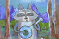 Original art for sale at UGallery.com | Band Practice by Andrea Doss | $500 | acrylic painting | 16' h x 20' w | thumbnail 4