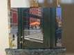 Original art for sale at UGallery.com | Crosswalk Reflections by Nick Savides | $2,100 | oil painting | 16' h x 20' w | thumbnail 2