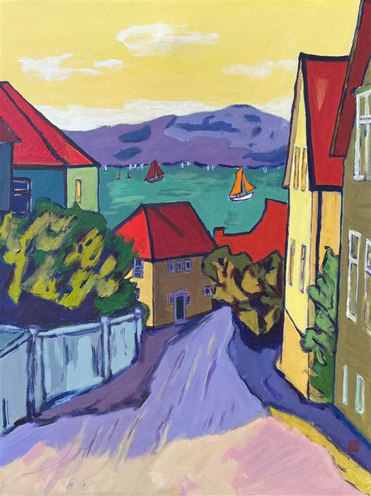 Coastal Town by Laura (Yi Zhen) Chen |  Artwork Main Image 