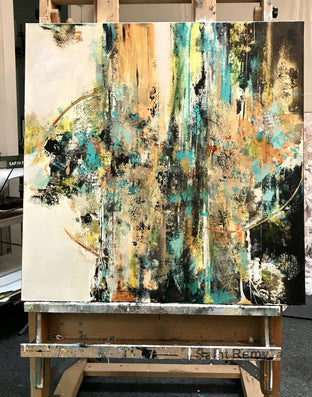 Original art for sale at UGallery.com | Seeking the Truth by DL Watson | $2,200 | acrylic painting | 30' h x 30' w | photo 3