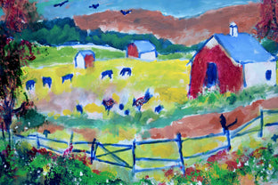 Original art for sale at UGallery.com | Upstate Farm by Kip Decker | $2,775 | acrylic painting | 30' h x 40' w | photo 3