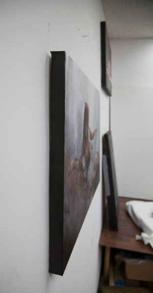 Original art for sale at UGallery.com | At the Window by John Kelly | $2,400 | oil painting | 24' h x 36' w | photo 3