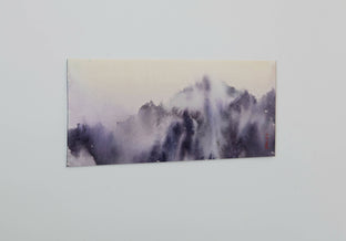 Original art for sale at UGallery.com | Mountain Reverie Series 12 by Siyuan Ma | $275 | watercolor painting | 4.5' h x 12' w | photo 2