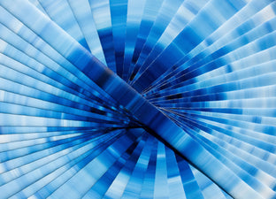Original art for sale at UGallery.com | Blue Light by Mark Risius | $6,605 | oil painting | 48' h x 48' w | photo 4